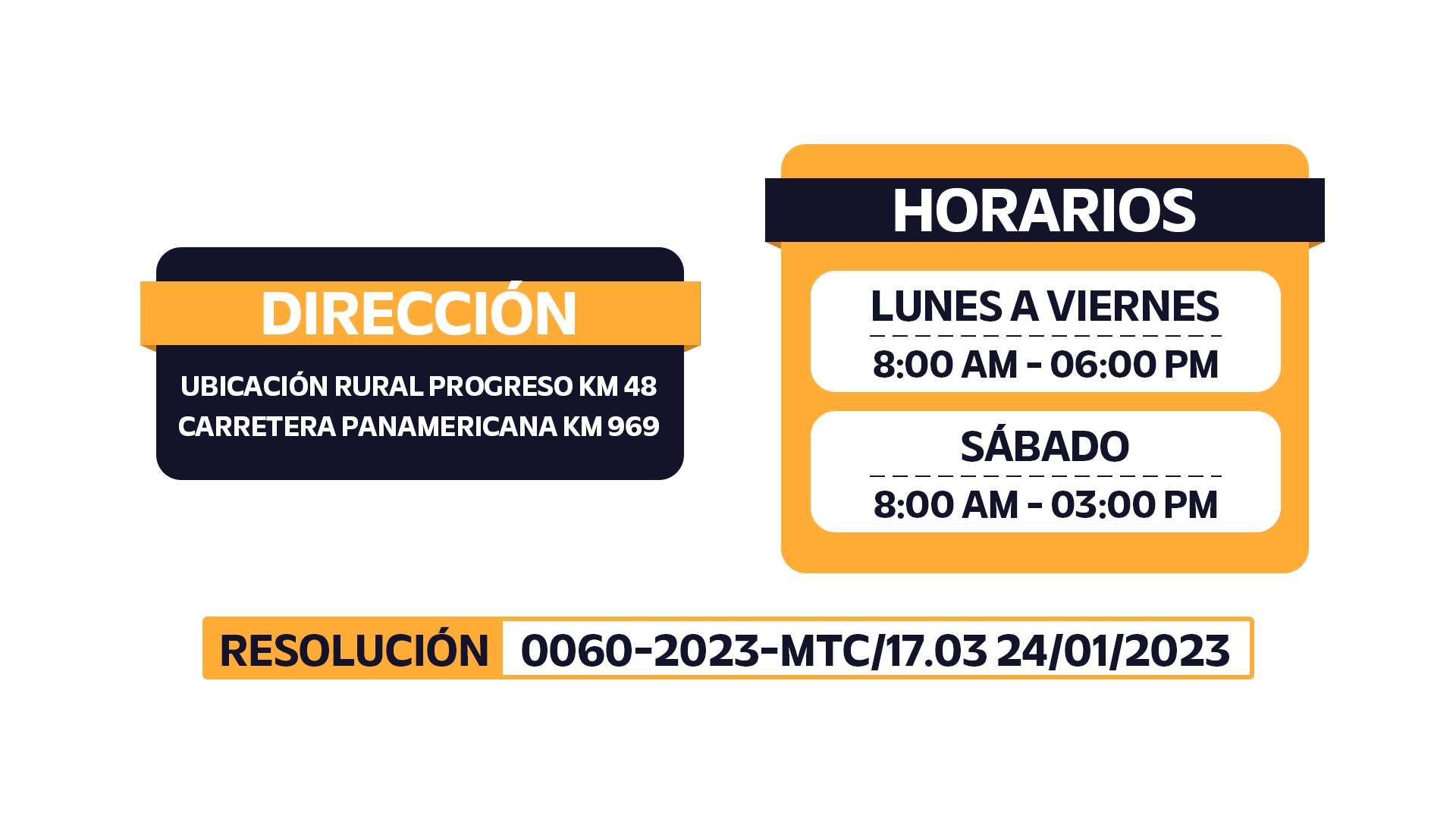 Horarios y dirección - C.I.T.V. SOLUCIONES AQP